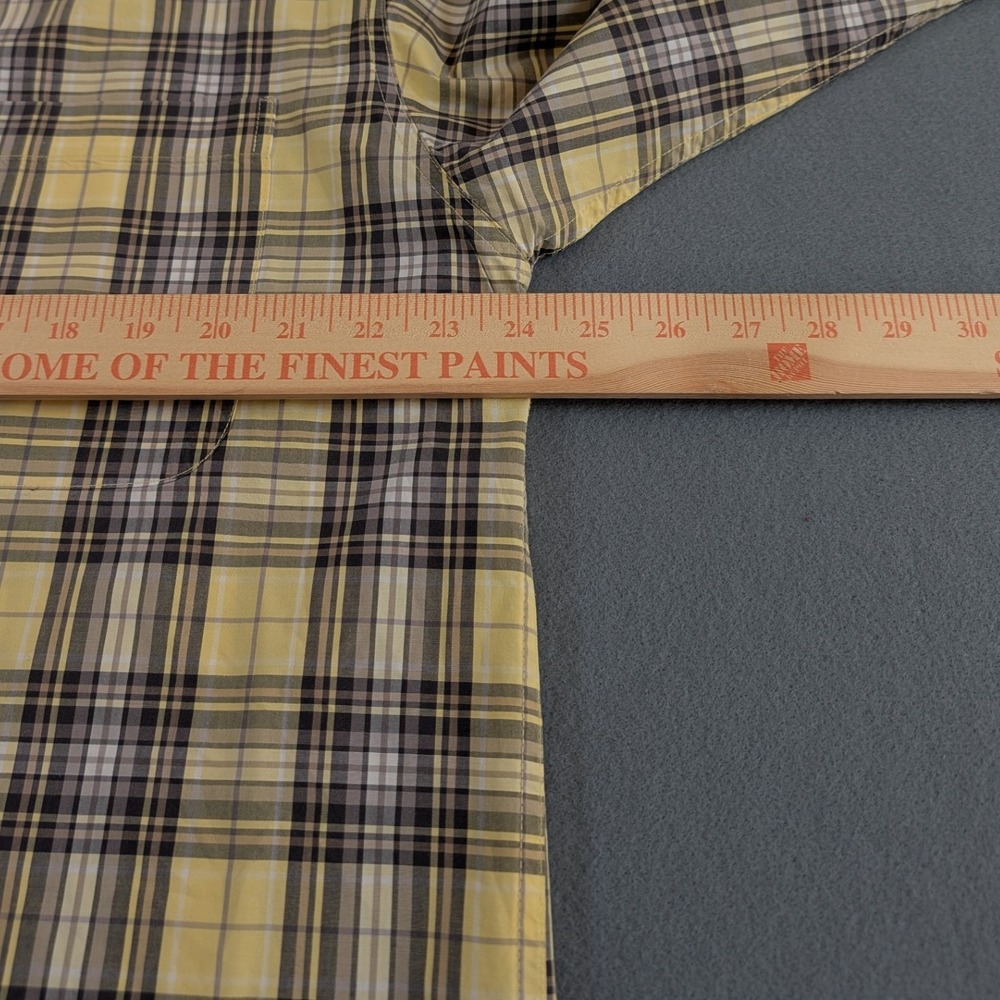 Cinch Mens Long Sleeve Button Up Shirt Size Large Plaid - Picture 5 of 7